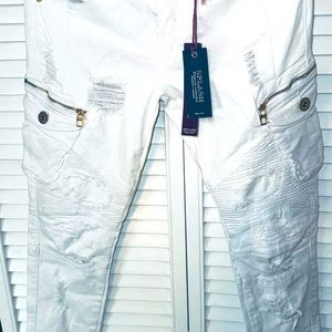 White Jeans Red Splash premium Collection New size women’s 7